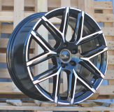 Alu kola Racing Line HF736, 22x10 5x112 ET18, černá + leštění (zátěžová)
