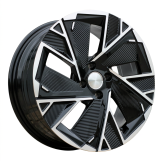 Alu kola Racing Line IN3625F, 16x6.5 4x100 ET37, černá + leštění