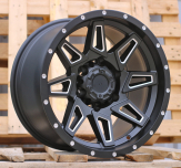 Alu kola Racing Line JT212, 16x8.5 6x139.7 ET, černá + leštění (zátěžová)