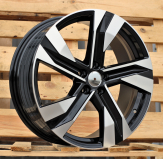 Alu kola Racing Line SF502, 18x7.5 5x108 ET50.5, černá + leštění