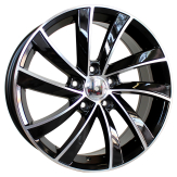 Alu kola Racing Line SK523, 16x6.5 5x112 ET46, černá + leštění
