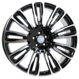 Alu kola Racing Line XE136, 22x9.5 5x120 ET42.5, černá + leštění (zátěžová)