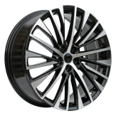 Alu kola Racing Line Y1118, 19x8 5x114.3 ET30, černá + leštění (zátěžová)