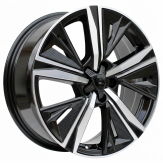 Alu kola Racing Line Y1187, 17x7 5x108 ET44, černá + leštění
