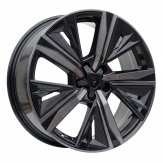 Alu kola Racing Line Y1187, 18x7.5 5x108 ET44, černá + tmavé leštění