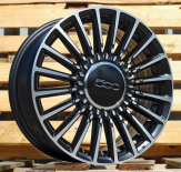 Alu kola Racing Line Y1210, 16x6.5 4x98 ET35, černá matná + leštění