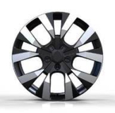 Alu kola Racing Line Y1248, 17x7 5x108 ET45, černá + leštění