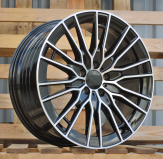 Alu kola Racing Line YF0427, 19x8.5 5x112 ET35.5, černá + leštění