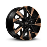 Alu kola Racing Line YF0443, 19x8 5x112 ET40, černá matná + leštění