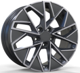 Alu kola Racing Line YF0444, 18x8 5x112 ET44, černá + leštění