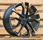 Alu kola Racing Line YF1150, 18x8 5x112 ET40, černá matná + měděná barva leštění