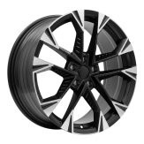 Alu kola Racing Line YF1150, 19x8 5x112 ET40, černá matná + leštění