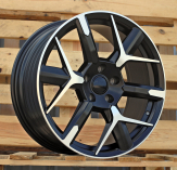 Alu kola Racing Line YF6147, 18x8 5x112 ET40, černá matná + leštění
