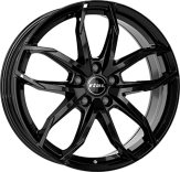 Alu kola RIAL LUCCA, 17x6.5 4x100 ET49, černá lesklá