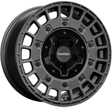 Alu kola SUPER METAL RIG, 18x8 6x120 ET45, šedivá matná (zátěžová)