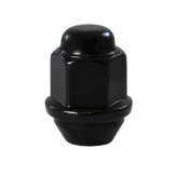 Matice na plechové disky Hyundai, Kia, Mazda M12x1,5 černá, kužel, klíč 21, výška 35 mm, uzavřená