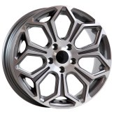 Alu kola AGT 16263, 16x6.5 5x100 ET45, šedivá + leštění