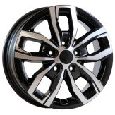 Alu kola AGT 16275, 16x6 5x118 ET68, černá + leštění (zátěžová)