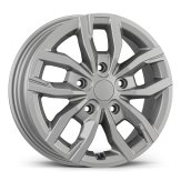 Alu kola AGT 16275, 16x6 5x130 ET68, stříbrná (zátěžová)
