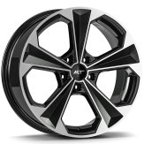 Alu kola AGT 17062, 17x7 5x112 ET45, černá + leštění