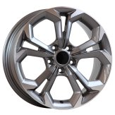 Alu kola AGT 17262, 17x7 5x108 ET40, šedivá + leštění