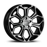 Alu kola AGT 17263, 17x7 5x114.3 ET38, černá + leštění