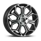 Alu kola AGT 17263, 17x7 5x114.3 ET38, šedivá + leštění
