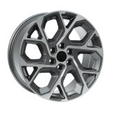 Alu kola AGT 18245, 18x8 6x120 ET45, šedivá + leštění (zátěžová)