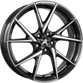 Alu kola ALUTEC ADX.01, 18x7.5 4x100 ET45, černá lesklá + leštění