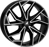 Alu kola ALUTEC ADX.02, 20x9 5x112 ET24, černá lesklá + leštění (zátěžová)