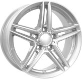 Alu kola RIAL M10, 18x8 5x112 ET43, stříbrná
