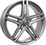 Alu kola RIAL M10, 18x8 5x112 ET48, šedivá lesklá