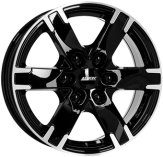 Alu kola ALUTEC TITAN, 17x7.5 6x139.7 ET30, černá lesklá + leštění (zátěžová)
