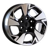 Alu kola Arceo DY1876, 16x6.5 6x130 ET50, černá + leštění (zátěžová)