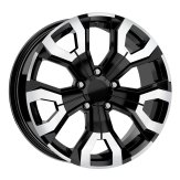 Alu kola Arceo DY1886, 16x6.5 5x114.3 ET35, černá + leštěný límec