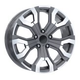 Alu kola Arceo DY1887, 17x7 5x114.3 ET35, šedivá + leštěný límec