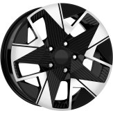 Alu kola Arceo DY1946, 16x6.5 4x100 ET35, černá + leštění