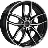 Alu kola AUTEC BAVARIS, 16x7 5x112 ET47, černá lesklá + leštění
