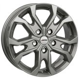 Alu kola AUTEC KISO, 17x7 5x120 ET55, titanová (zátěžová)