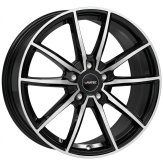 Alu kola AUTEC SKARA, 17x7 5x112 ET41, černá lesklá + leštění