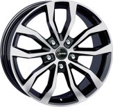 Alu kola AUTEC UTECA, 17x7.5 5x120 ET47, černá lesklá + leštění (zátěžová)