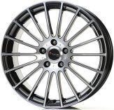 Alu kola AVUS VELGEN AC-M03, 18x8 5x112 ET45, černá lesklá + leštění