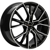 Alu kola AVUS VELGEN AF18, 18x8 5x112 ET35, černá lesklá + leštění