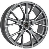 Alu kola AVUS VELGEN AF18, 20x9 5x112 ET25, šedivá matná + leštění (zátěžová)