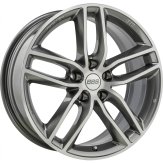 Alu kola BBS SX, 18x8 5x120 ET45, šedivá + leštění (zátěžová)