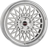 Alu kola BORBET B, 17x7 4x100 ET30, stříbrná + leštění