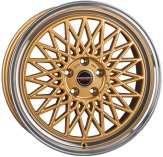 Alu kola BORBET B, 17x8 5x120 ET35, zlatá + leštění