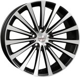 Alu kola BORBET BLX, 20x8.5 5x108 ET45, černá matná + leštění