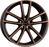 Alu kola BORBET W, 18x8 5x112 ET48, černá + měděná barva leštění