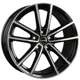 Alu kola BORBET W, 20x8 5x114.3 ET36, černá lesklá + leštění (zátěžová)